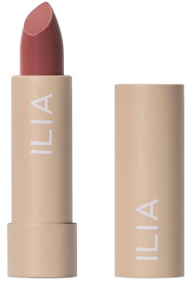 ILIA - Color Block Lipstick | Non-Toxic, Vegan, Cruelty-Free, Hydrating + Long Lasting, No Budge Color with Full Coverage (Wild Rose (Mauve With Neutral Undertones), 0.14 oz | 4 g)