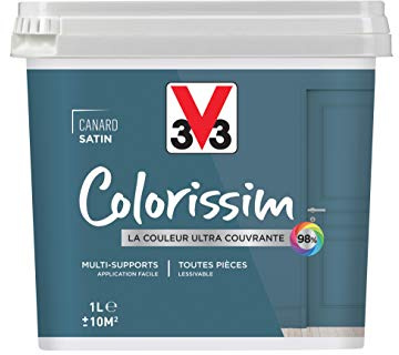 V33 Peinture multi-supports COLORISSIM® SAT Canard SATIN 1 L