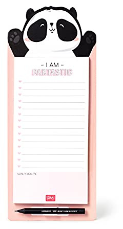 Legami Don't Forget Bloc-notes magnétique 11 x 28 cm Panda