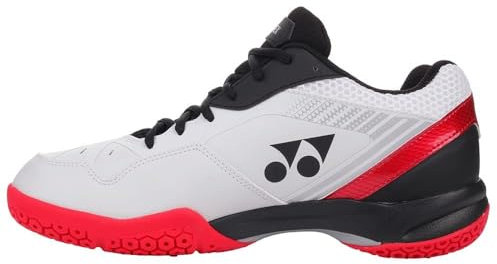 YONEX Power Cushion 65 X3 Badmintonschuhe, weiß/rot, 41 1/3 EU