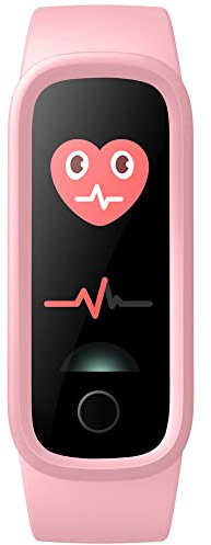 SMARTY2.0 - Barnsmartwatch SW039B - Rosa/Fuchsia - Hjärtfrekvens, Bluetooth-samtal, sportläge, IP68 vattenbeständighet - Silikonband - Storlek 41 x 20 x 12,4 mm
