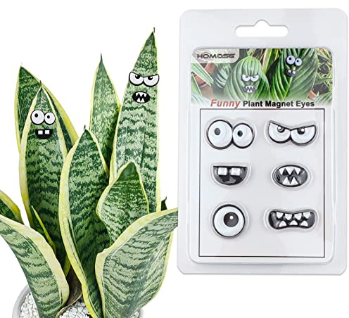 HOMDSG Monster Plant Magnets Eyes for Potted Plants, Funny Plant Safe Magnet Pins Charms, House Plant Accessories, Christmas Decorations Gift for Plant Lovers