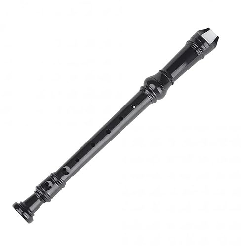 skola blockflöjt ABS 8 Hål Sopran Blockflöjt G KeyFlute Student Nybörjare Blockflöjt Musikinstrument (Color : Black)