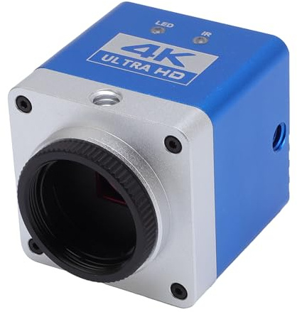 FTVOGUE 4K Microscope Industrial Camera, Aluminiumlegering, 8,3MP -sensor, 4K -video och Foto, för Professionell Mikroskopi