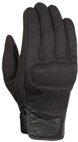 Furygan TD SOFT D3O Herren Motorradhandschuhe - Ziegenleder, D3O, Passform, Handhabung, Schutz - Hochwertiger Schutz - Touchscreen, Schwarz