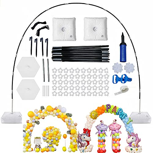 10Ft Ballon Arch Maker Kit Adjustable balloon arch stand Ballon Arch Kit With Base for outdoors indoor for Wedding Birthday Graduation Party décor