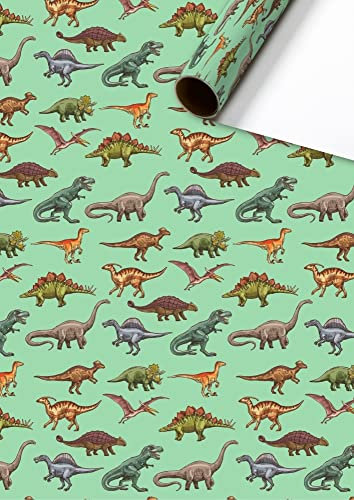 Geschenkpapier Dinosaurier 1 Rolle 70 x 200 cm Dino Geschenkverpackung