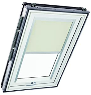 Original Roto Verdunkelungsrollo ZRV - Nahezu vollständige Verdunkelung - Führungsschiene Silber - Dachfenster Baureihe Designo R6/R8, i8 und Classic 64/84 - Größe 114/118 | 11/11 - Farbe Beige