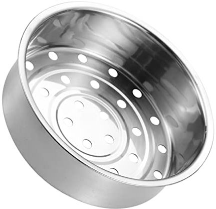 Cabilock Stainless Steel Steamer Basket 8.8 Inch Thickened Food Steaming Grid for Rice Cooker Suitable for Seafood Vegetables Meat Household Cooking