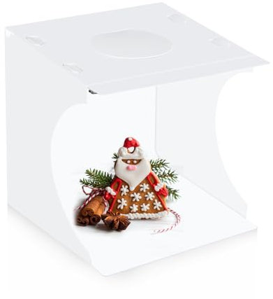 9.06inch Folding Mini Photo Light Box Studio Shooting Tent with Black/White Backdrops