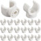 GORGECRAFT 20 pz 12mm PEX Clip Tubi Morsetti Ganci Supporto Tubo PVC Bianco Plastica A Forma di U Gancio Tubi Dell'Acqua Supporto Fissaggio Tubo Clip Presa Morsetti per Fissaggio Sicuro Tubi Strumenti