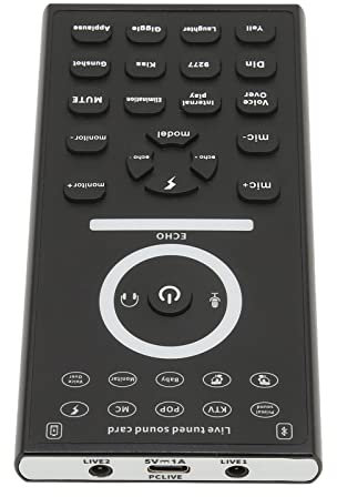 MINI VOCH Changeur Dispositif Multi Fonction des Effets Sonores Changeur de Voix pour DJ, Microphone, Streaming en Direct - Matériel ABS Noir Portable pour le Divertissement