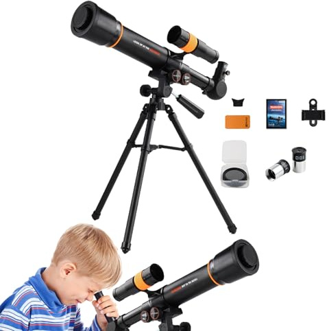Teleskop Für Kinder, Teleskope Tragbares Kinder,Frühwissenschaftliches Astronomisches Kinderteleskop Amateurastronomen, Und Anfänger