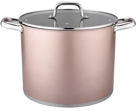 VIER- OLLA INOXIDABLE 28CM diámetro * 22cm altura, interior pulido con escala medidora, capacidad 13,50 Litros (457 Oz) Inducción