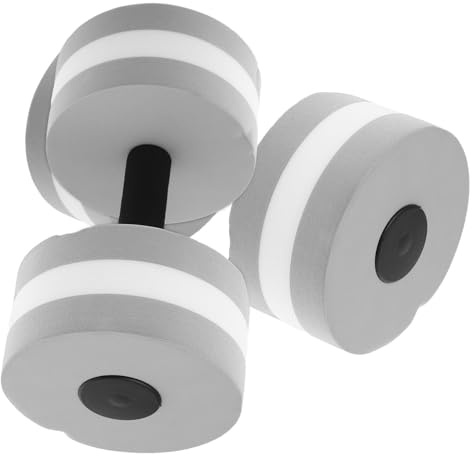 STOBAZA 2 Pezzi Manubri Acquatici per Esercizi in Piscina Resistenza Potente per Allenamento in Acqua Leggeri e Galleggianti per Aerobica e Fitness in Piscina