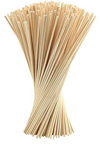 FEPITO 250 Stück Rattanstäbchen Aroma Sticks Reed Diffusor Sticks Öl Aroma Diffusor Sticks Holz Rattan Reed Sticks