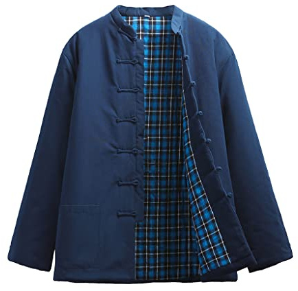 Hiver Tang Costume Vestes Coton Manteaux matelassés Hommes épais Tai Tai Chi Uniforme Manches Longue Manches Chinese Vêtements Traditionnels Chemise, Chemise de vête