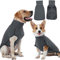 Hjyokuso Hundepullover, Hundemantel Fleece, Warmer und Leichter Pulli für Kleine Mittelgroße Große Hunde, Wintermantel, Outdoor Jacke - Schwarz