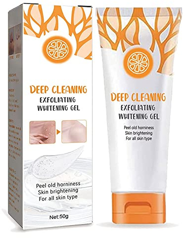 Kwiphiny Orange Exfoliating Gel Scrub Face Body Skin Whitening, Deep Cleaning Exfoliating Whitening Gel (1PC)
