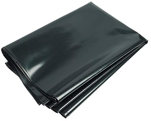 Teichfolie, Wasserdicht, 2x2m 3x5m 4x6m 2.5x10m 6x8m 7x10m HDPE-Teichplane Für Fischteiche, Wassereigenschaften, Brunnen, Reißfest Dichtungsfolie Fischteichfolie Teichmembran 0.12mm(Größe:1x2m(3.3x6.6