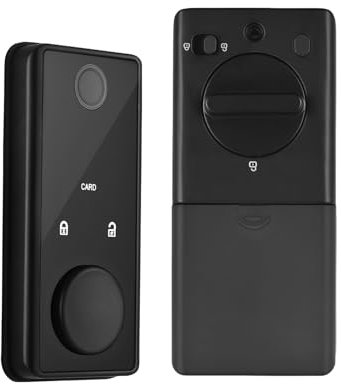 Irishom Smart Lock BT Schlüsselloses Türschloss TY APP Fingerabdruck-Passwort RFID-Karte Mechanischer Schlüssel 5 Entriegelungsmethoden Türschloss aus Aluminiumlegierung für 35–60 mm Dicke Büro