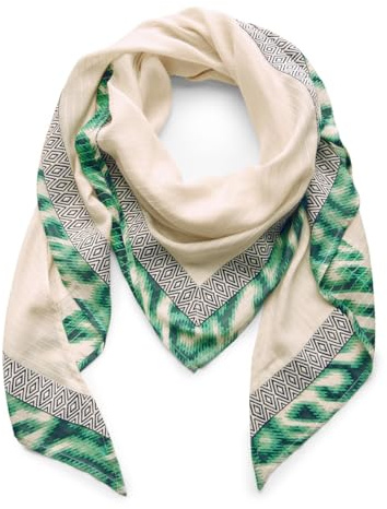 Street One Foulard triangulaire pour femme avec structure, Coton beige, A