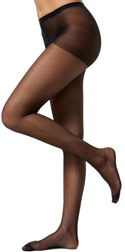 Nur Die Damen Seidenfein XL Strumpfhose, 15 DEN, Schwarz (Schwarz 94), X-Large (HerstellergröÃŸe: 48-52,Glanz Fein
