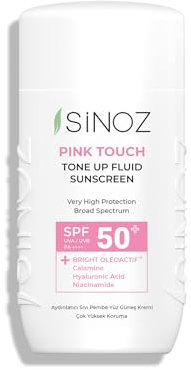 Sinoz, Pink Touch Tone Up Fluid Sunscreen SPF50+ / PA++++