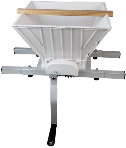 Fruit and Apple Crusher - 1.8 Gallon Manual Juicer Grinder,Portable Fruit Scratter Pulper for Wine and Cider Pressing(Nylon Hopper and Nylon Teeth)