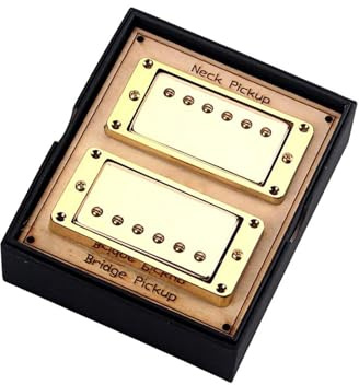 pickup set för elgitarr Guitar Humbucker Pickuper För LP Elgitarrer Med Monteringsskruvar Guld