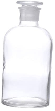 NIYANGLE 1 Pc Bouteille De Réactif Bouche Tasses à Mesurer Bouteille D'échantillons Flacons De Milieu De Laboratoire Bouteille De Pharmacie Flacon De Réactif De Laboratoire Liquide Un Verre