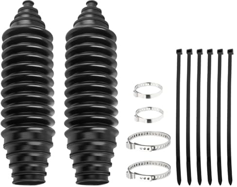 Kioball Kit D'Outils de Démarrage de Crémaillère de Direction Universelle pour Voiture, Ensemble de Soufflets de Biellette de Direction Intérieure en Silicone Anti-Poussière