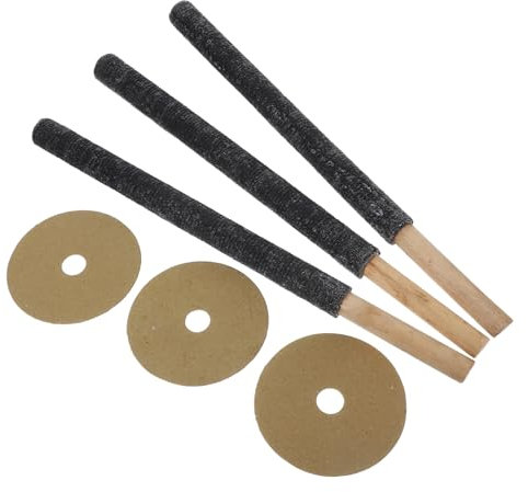 KONTONTY 3Pièces Lot de Torches Extérieur pour Jardin Décorations de Portable Facile à Utiliser Ambiance Chaleureuse pour Événements Plein Air