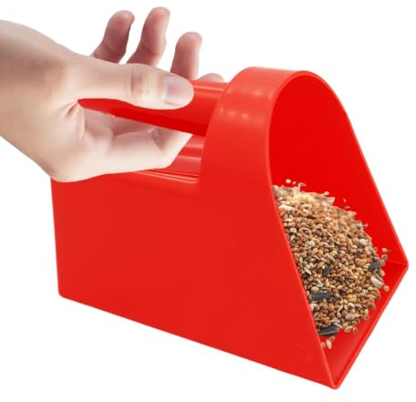 Pala Alimentos Animales - 20 x 14 cm Cucharada Granos | Pala Comida Ergonómica Antiderrames Ganado Galletas Caballo Gato Cachorro Cocina Granja Restaurante Almacenamiento Alimentos
