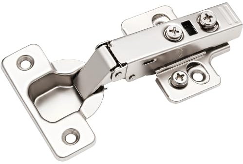 Berta 10-Pack Full Overlay Frameless Soft-Close European Hinges, 110° 3D Adjustable, Clip-On Concealed Kitchen Cabinet Door Hinges with Screws - Ideal for Modern Cabinets