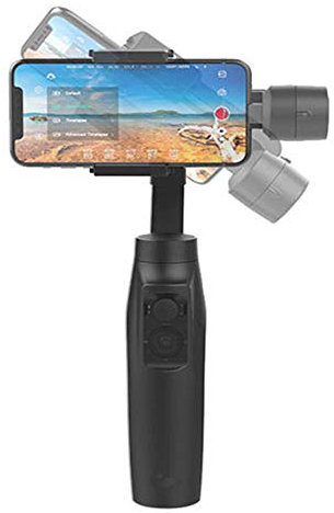 3 Ejes Gimbal Stabilizer per Móvil, Rotación de 360 °, Diseño Ligero y Portátil, Disparo Estable, Control Inteligente Compatible con iPhone y Android