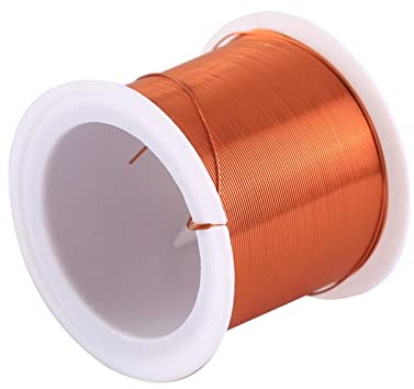 Bobine de fil magnétique de 0,4 mm x 15 m, fil de cuivre émaillé, 1 bobine, température naturelle, largement utilisé pour les transformateurs, inducteurs