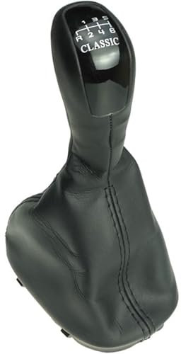 Newtown2700-parts Schaltknauf, Schaltmanschette, Rahmen kompatibel für Mercedes C-Klasse W203 S203 6 Gang Classic R2