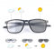 MIRYEA Photochrome Progressive Multifocal Lese-Sonnenbrille mit Federbügeln Blaulichtblockierende Computerbrille UV400 Schutz Multifokal-Übergang Sonnenleser Antireflex Schattierungen Brillen