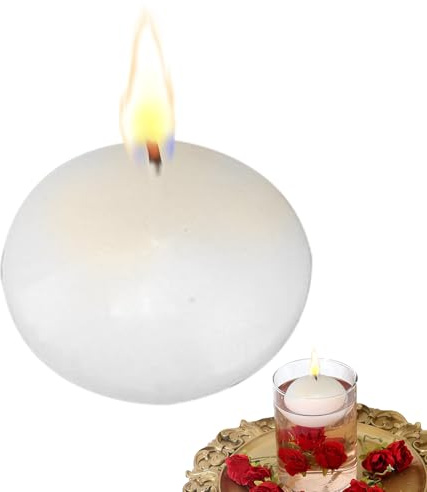 Velas Flotantes Grandes Con Varita, Velas Flotantes Para Centros De Mesa, Velas Parpadeantes Impermeables Sin Llama, Vela Flotante Blanca Sin Perfume Para Piscina, Patio, Decoración Del Hogar, Fiesta,