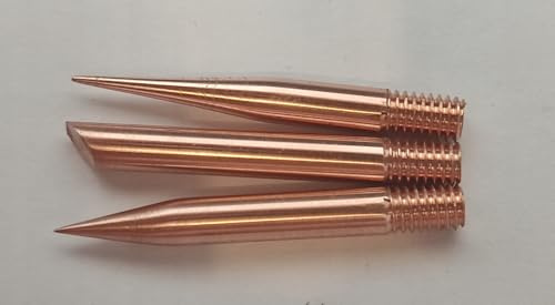 Lötspitzen Set 3-teilig – aus 99,99 % Reinem Kupfer – M4 Schraubgewinde gepresst – Langlebig & Hitzebeständig – kompatibel mit Parkside, LUX, ZD, Niteo – Spitz, Abgeschrägt, Präzise