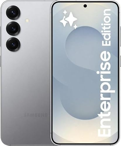 Samsung Galaxy S25 Enterprise Edition, AI Smartphone, Android-Handy ohne Vertrag, 12 GB RAM, 256 GB Speicher, Lange Akkulaufzeit, Sicherheit durch Knox Suite, Silver Shadow