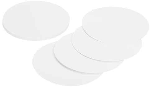 QUARKZMAN 24 Pezzi Cerchi di Cartoncino 15cm Cerchi Di Carta Bianco | Spessa Ritagliati, Per Lavoretti Pittura, Fai Da Te, Decorazioni Bacheca
