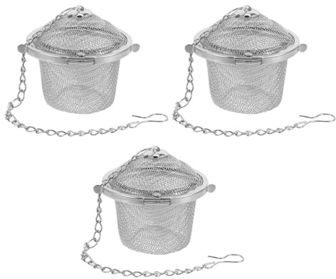 FUNOMOCYA Cesta de Acero Inoxidable de Limpieza Ultrasónica Paquete de 3 Piezas Función de Limpieza por Vapor para Joyas y Accesorios Pequeños para Uso Doméstico