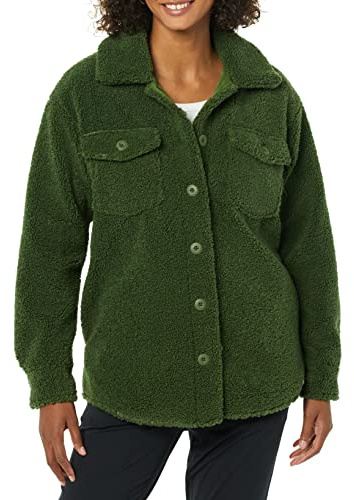 Amazon Essentials Femme Veste Chemise Teddy Oversize en Sherpa