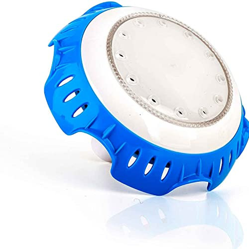 Acan Tradineur - Lámpara led para Piscina, Luces Multicolor, Resistente al Agua Incluye adaptadores para válvulas. 10 x 16,5 x 16,5 cm
