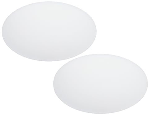 PATIKIL 12 Diameter Lampshade Diffuser, 2 Pcs 2.7mm Thick Round Diffuser Sheet for Drum Lampshades, Pendants Light, DIY Light Shield, Translucent White