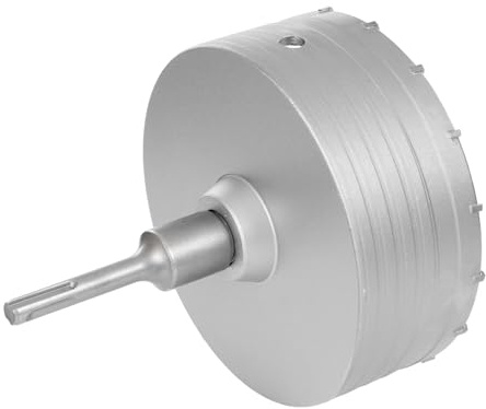 Couronne de forage 150 mm SDS Plus, avec adaptateur de 220 mm, foret de centrage coupant SDS, 8 x 110 mm, foret cloche pour béton, maçonnerie, bois, placoplâtre, métaux fins