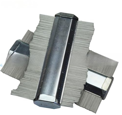 Auratrove Calibro di contorno in metallo, o strumento duplicatore di forma da 15,2 cm per la lavorazione del legno, corpo auto, acciaio inossidabile, linea di taglio ad alta definizione argento