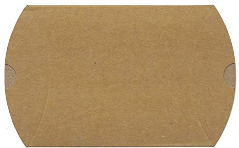 24 Pcs Caja de Regalo，Material de Carton，Formando de Almohadas. Caja para joyeros， regalos de cumpleaños，y de fiestas. (Kraft, 11.5x15+3.5cm)